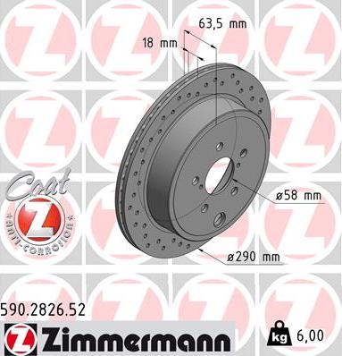 Zimmermann 590.2826.52 - Əyləc Diski furqanavto.az