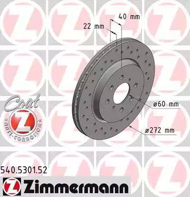 Zimmermann 540.5301.52 - Əyləc Diski furqanavto.az