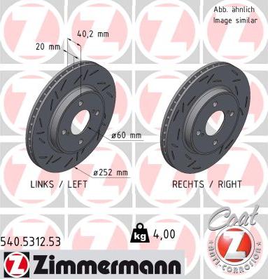 Zimmermann 540.5312.53 - Əyləc Diski furqanavto.az