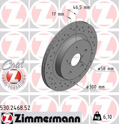 Zimmermann 530.2468.52 - Əyləc Diski furqanavto.az