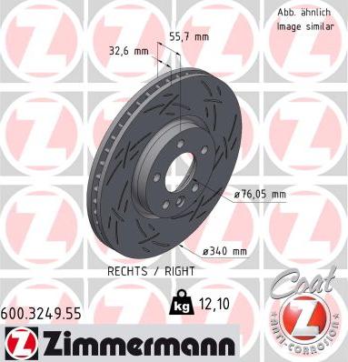 Zimmermann 600.3249.55 - Əyləc Diski furqanavto.az