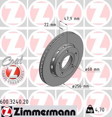 Zimmermann 600.3240.20 - Əyləc Diski furqanavto.az