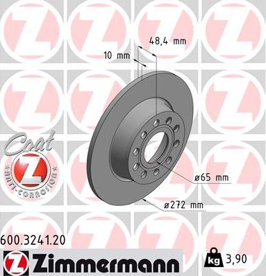 Zimmermann 600.3241.20 - Əyləc Diski furqanavto.az