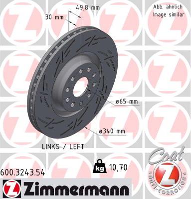 Zimmermann 600.3243.54 - Əyləc Diski furqanavto.az