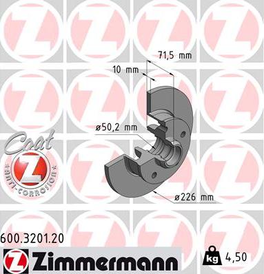 Zimmermann 600.3201.20 - Əyləc Diski furqanavto.az