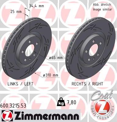 Zimmermann 600.3215.53 - Əyləc Diski furqanavto.az