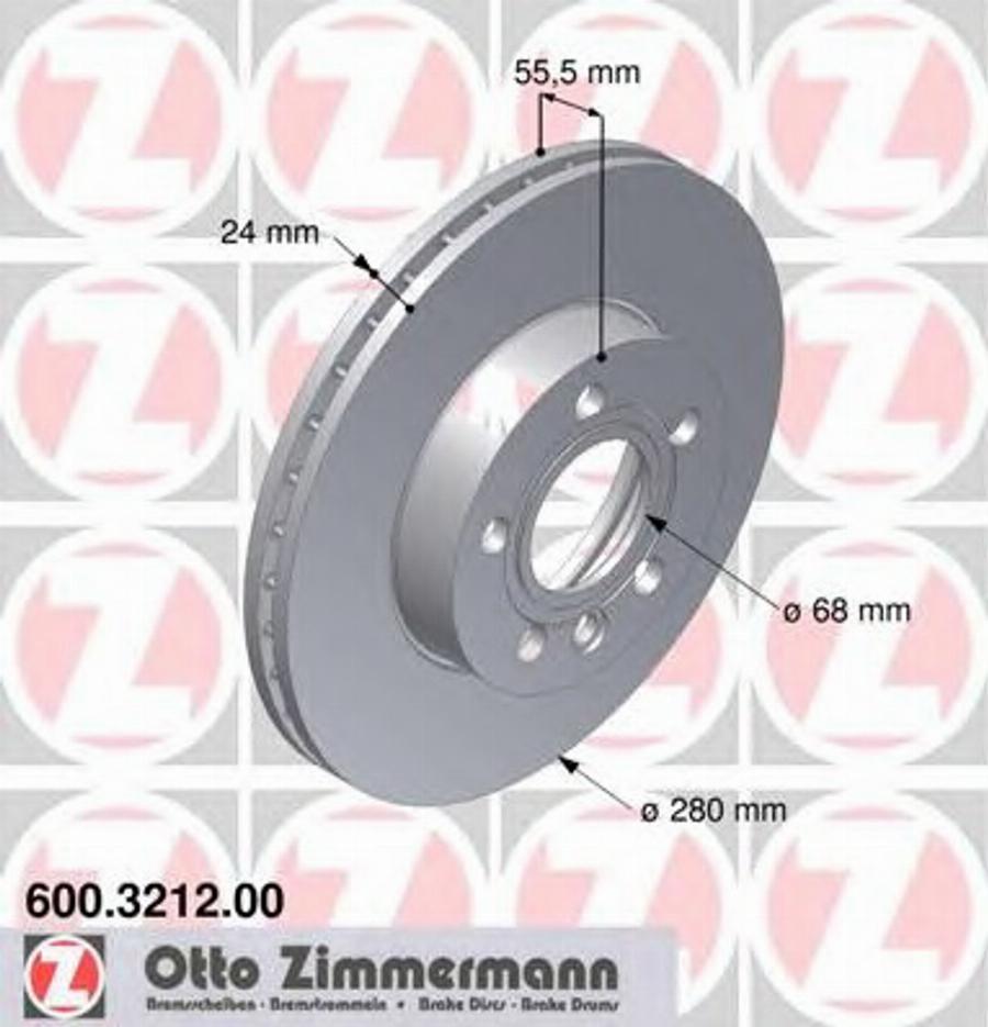 Zimmermann 600.3212.00 - Əyləc Diski furqanavto.az