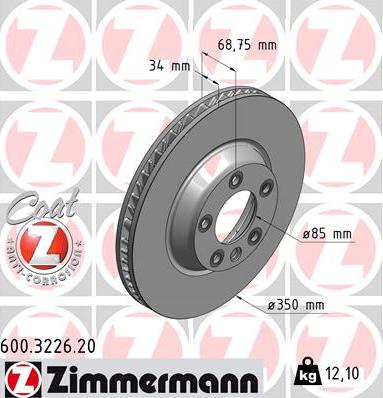 Zimmermann 600.3226.20 - Əyləc Diski furqanavto.az