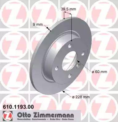 Zimmermann 610.1193.00 - Əyləc Diski furqanavto.az