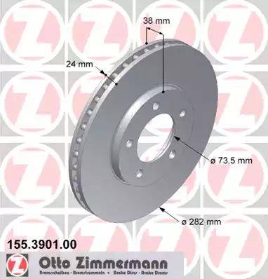 Zimmermann 155.3901.00 - Əyləc Diski furqanavto.az