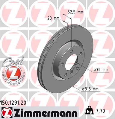 Zimmermann 150.1291.20 - Əyləc Diski furqanavto.az