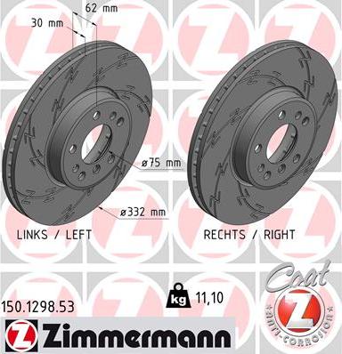 Zimmermann 150.1298.53 - Əyləc Diski furqanavto.az