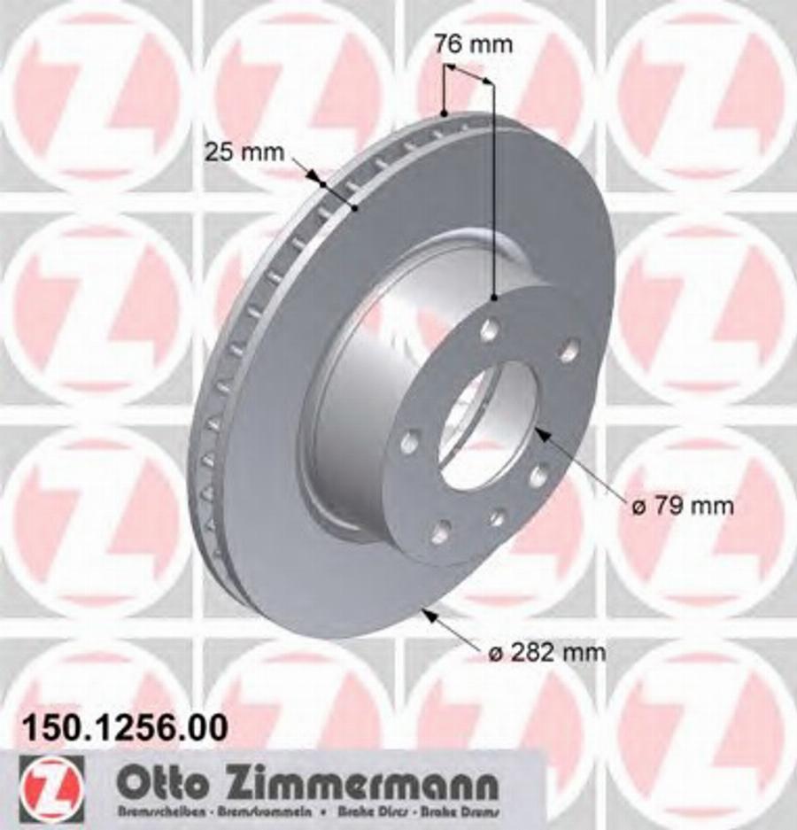 Zimmermann 150 1256 00 - Əyləc Diski furqanavto.az