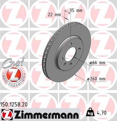 Zimmermann 150.1258.20 - Əyləc Diski furqanavto.az