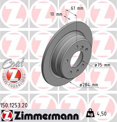 Zimmermann 150.1253.20 - Əyləc Diski furqanavto.az