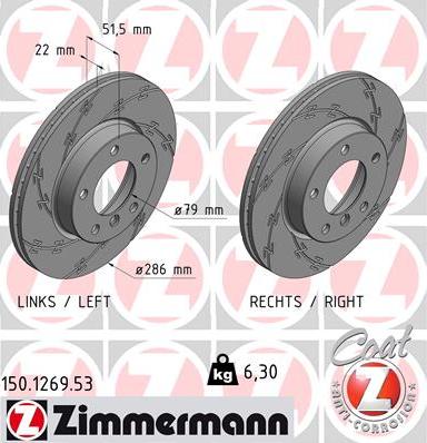 Zimmermann 150.1269.53 - Əyləc Diski furqanavto.az