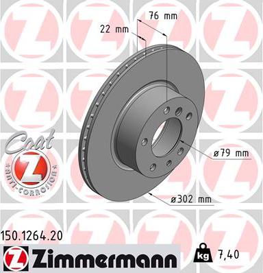 Zimmermann 150.1264.20 - Əyləc Diski furqanavto.az