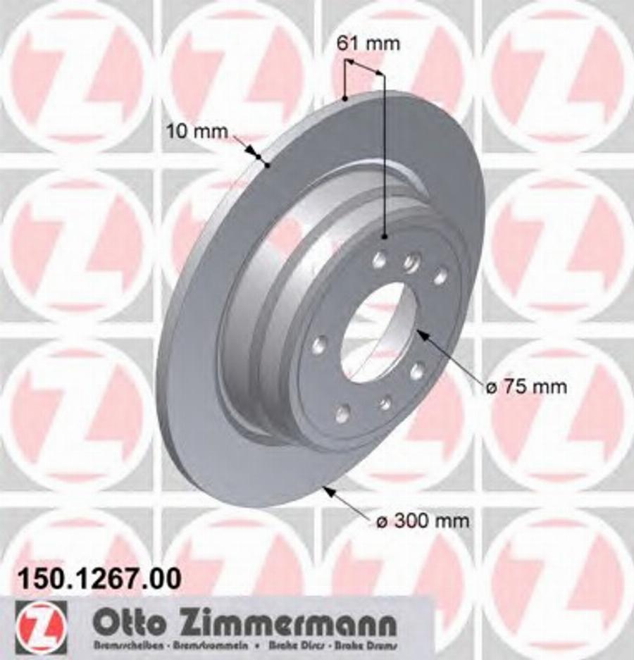 Zimmermann 150 1267 00 - Əyləc Diski furqanavto.az