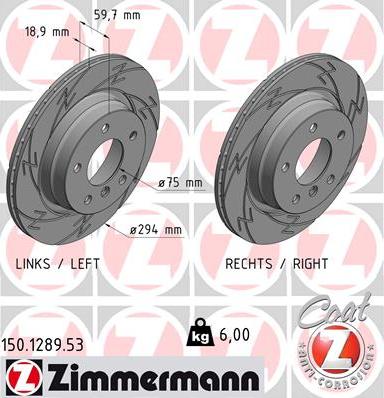 Zimmermann 150.1289.53 - Əyləc Diski furqanavto.az