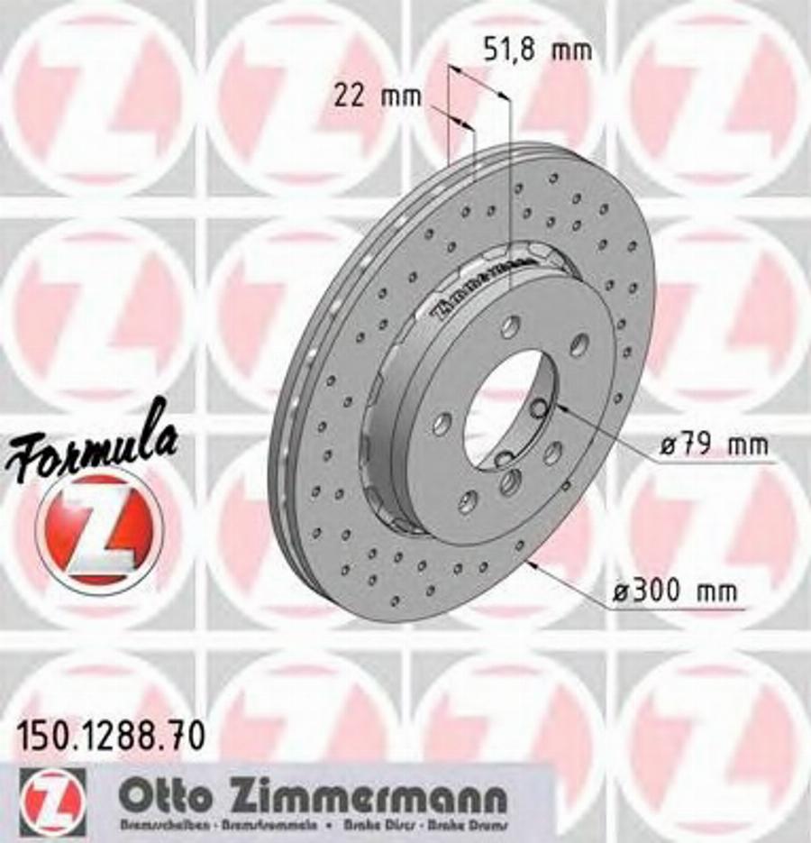 Zimmermann 150.1288.70 - Əyləc Diski furqanavto.az