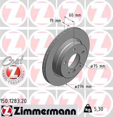 Zimmermann 150.1283.20 - Əyləc Diski furqanavto.az