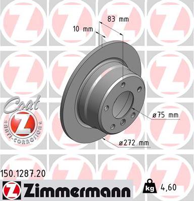 Zimmermann 150.1287.20 - Əyləc Diski furqanavto.az