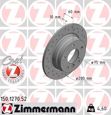 Zimmermann 150.1270.52 - Əyləc Diski furqanavto.az