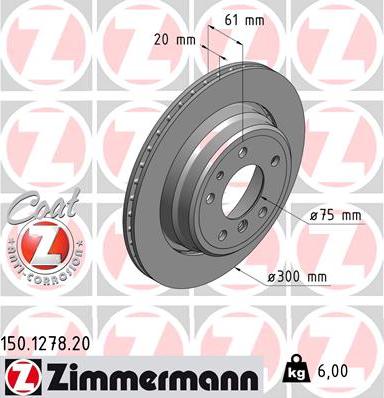 Zimmermann 150.1278.20 - Əyləc Diski furqanavto.az