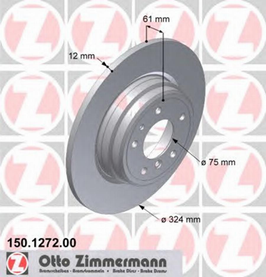 Zimmermann 150 1272 00 - Əyləc Diski furqanavto.az