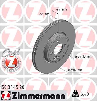 Zimmermann 150.3445.20 - Əyləc Diski furqanavto.az