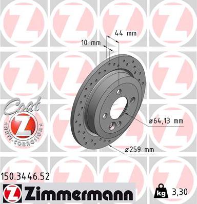 Zimmermann 150.3446.52 - Əyləc Diski furqanavto.az