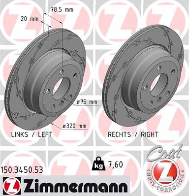 Zimmermann 150.3450.53 - Əyləc Diski furqanavto.az