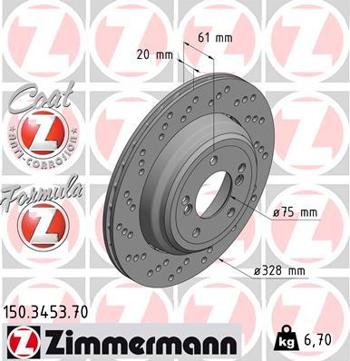 Zimmermann 150.3453.70 - Əyləc Diski furqanavto.az