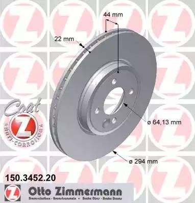 Zimmermann 150.3452.20 - Əyləc Diski furqanavto.az