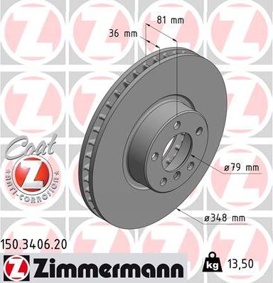 Zimmermann 150.3406.20 - Əyləc Diski furqanavto.az