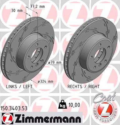 Zimmermann 150.3403.53 - Əyləc Diski furqanavto.az