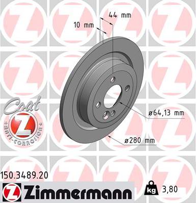 Zimmermann 150.3489.20 - Əyləc Diski furqanavto.az