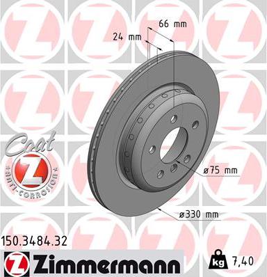 Zimmermann 150.3484.32 - Əyləc Diski furqanavto.az