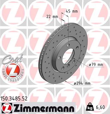 Zimmermann 150.3485.52 - Əyləc Diski furqanavto.az