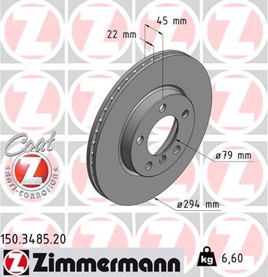 Zimmermann 150.3485.20 - Əyləc Diski furqanavto.az