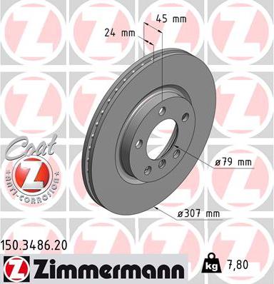 Zimmermann 150.3486.20 - Əyləc Diski furqanavto.az