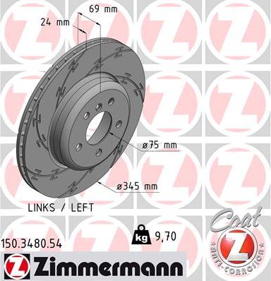 Zimmermann 150.3480.54 - Əyləc Diski furqanavto.az