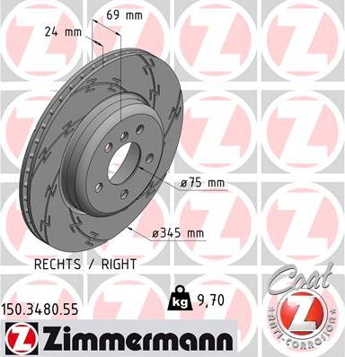 Zimmermann 150.3480.55 - Əyləc Diski furqanavto.az