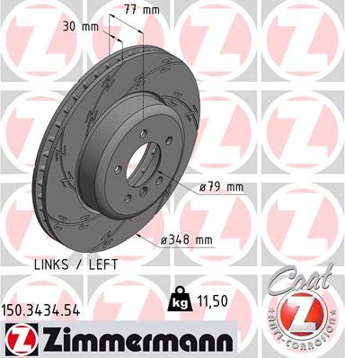 Zimmermann 150.3434.54 - Əyləc Diski furqanavto.az