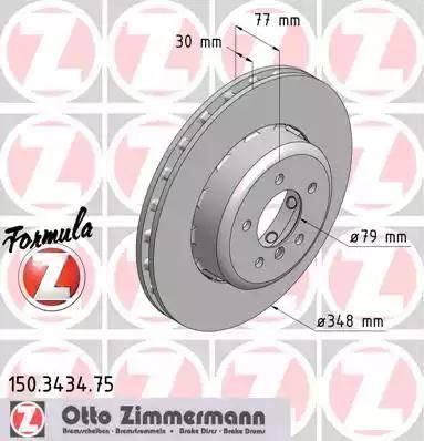 Zimmermann 150.3434.75 - Əyləc Diski furqanavto.az