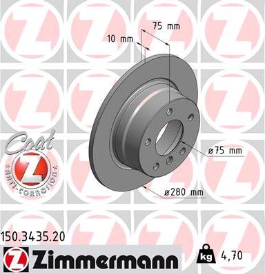 Zimmermann 150.3435.20 - Əyləc Diski furqanavto.az