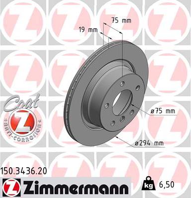 Zimmermann 150.3436.20 - Əyləc Diski furqanavto.az