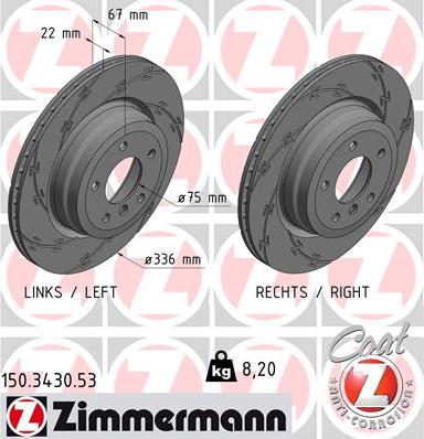 Zimmermann 150.3430.53 - Əyləc Diski furqanavto.az