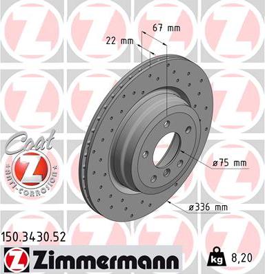 Zimmermann 150.3430.52 - Əyləc Diski furqanavto.az