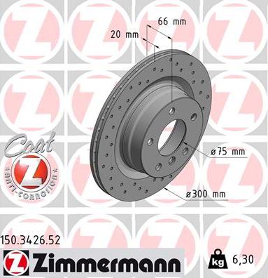 Zimmermann 150.3426.52 - Əyləc Diski furqanavto.az